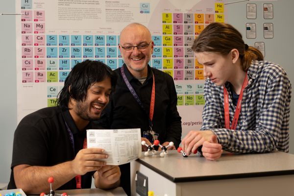 Students in chemistry